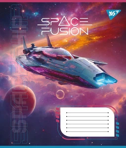 Зошит шкільний YES Spase Fusion 24арк лінія м'яка політурка (767047)