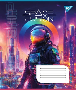Зошит шкільний YES Spase Fusion 24арк лінія м'яка політурка (767047). Фото 3
