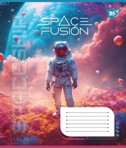 Зошит шкільний YES Spase Fusion 24арк лінія м'яка політурка (767047). Фото 4