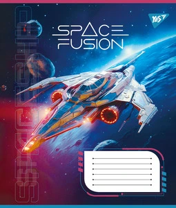 Зошит шкільний YES Spase Fusion 24арк лінія м'яка політурка (767047). Фото 5