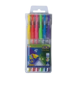 Набір 6 шт Zibi KIDS Line Neon пластиковому пеналі (ZB.2201-99)