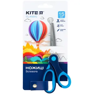 Ножиці дитячі Kite з гумвими вставками 15 см (K-126-2)