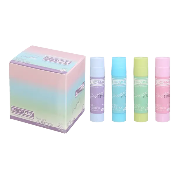 Клей-олівець Buromax PASTEL 10 г PVP (BM.4921). Фото 11