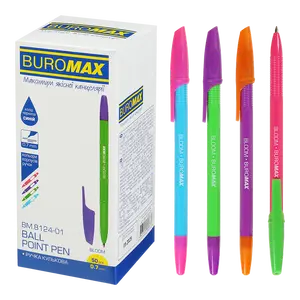 Ручка кулькова Buromax BLOOM чорнило синє 0.7 мм пластик  (BM.8124-01). Фото 8