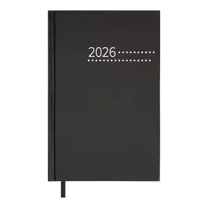 Щоденник датований Buromax 2026 ZEST А5 чорний бумвініл (BM.21167-01)