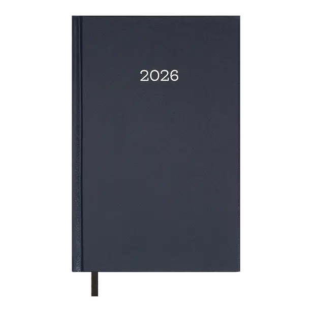 Щоденник датований Buromax 2026 SIMPLE А5 синій бумвініл (BM.21166-02)