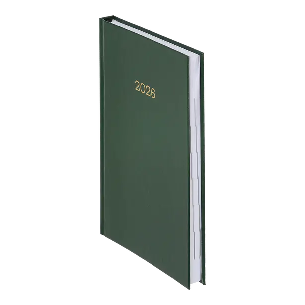 Щоденник датований Buromax 2026 SIMPLE А5 зелений бумвініл (BM.21166-04). Фото 2