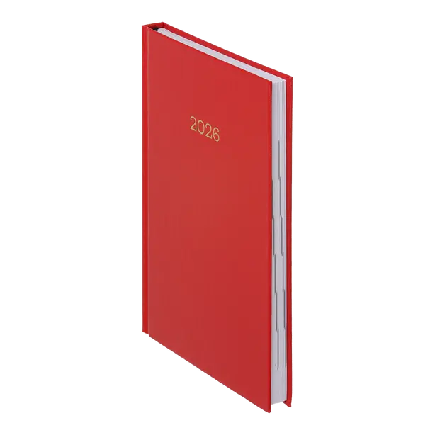 Щоденник датований Buromax 2026 SIMPLE А5 червоний бумвініл (BM.21166-05). Фото 2