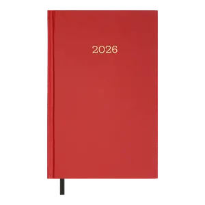 Щоденник датований Buromax 2026 SIMPLE А5 червоний бумвініл (BM.21166-05)