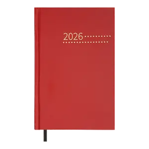 Щоденник датований Buromax 2026 ZEST А5 червоний бумвініл (BM.21167-05)