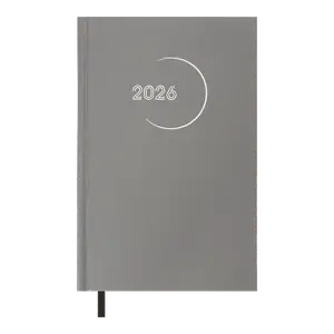 Щоденник датований Buromax 2026 MADAM А5 сірий бумвініл (BM.21170-09)