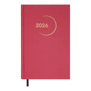 Щоденник датований Buromax 2026 MADAM А5 малиновий бумвініл (BM.21170-29)