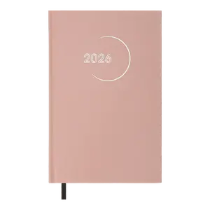 Щоденник датований Buromax 2026 MADAM А5 світло-рожевий бумвініл (BM.21170-43)