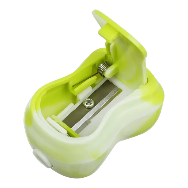 Чинка Buromax MARBLE  1 отв. пластиковий корпус з контейнером (BM.4760). Фото 2