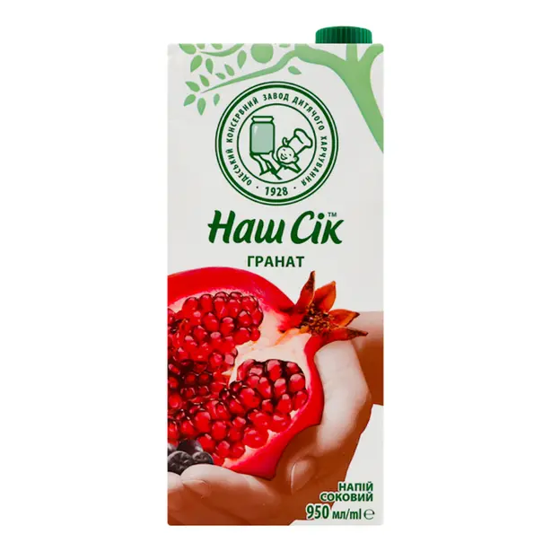 Сік гранатовий Наш Сік 0,95 л (2263924)