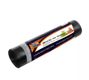Пакети для сміття Super mocna 120 л 10 шт міцний чорний (40105038)