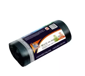 Пакети для сміття Super mocna 60 л 10 шт міцний чорний (40105021)