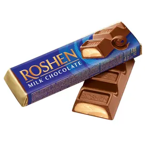 Батончик ROSHEN молочно-шоколадний з начинкою крем-брюле 43 г  (613630). Фото 2