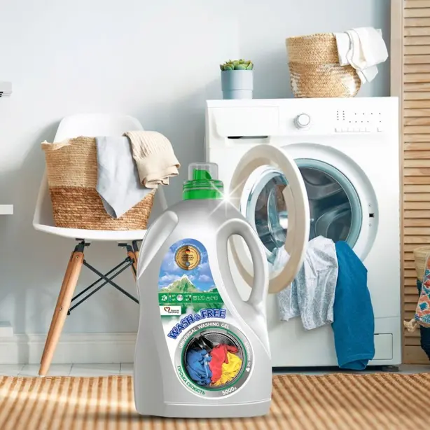 Гель для прання WASH & FREE Універсальний Гірська свіжість 5л (96142221). Фото 2