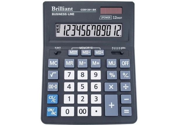 Калькулятор офісний Briliant CDB-1201RD червоний12-и розрядний 155х205х35 мм (CDB1201-RD)