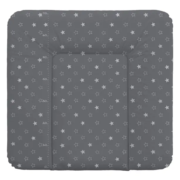 Матрац сповивальний на комод Ceba Baby 75x72 см м'який Stars Dark Grey (W-144-066-265)