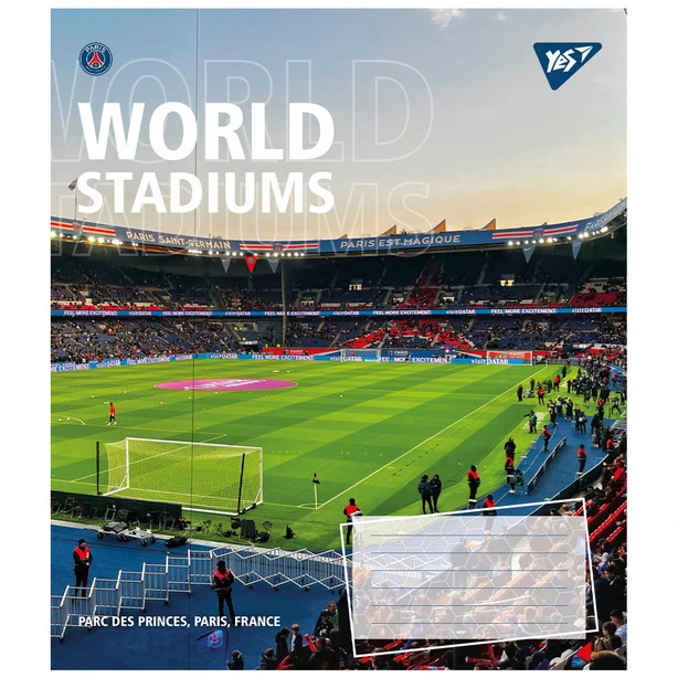 Зошит шкільний 1 Вересня Yes World stadium А5 36 арк. клітинка м'яка політурка (767073 ). Фото 4