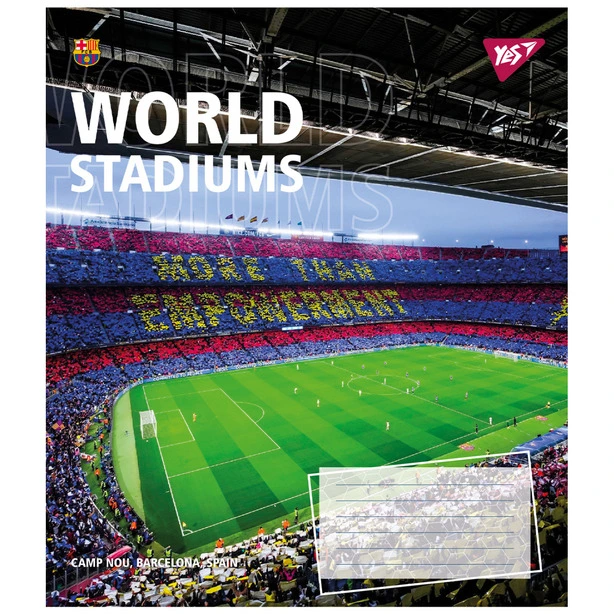 Зошит шкільний 1 Вересня Yes World stadium А5 36 арк. клітинка м'яка політурка (767073 ). Фото 3