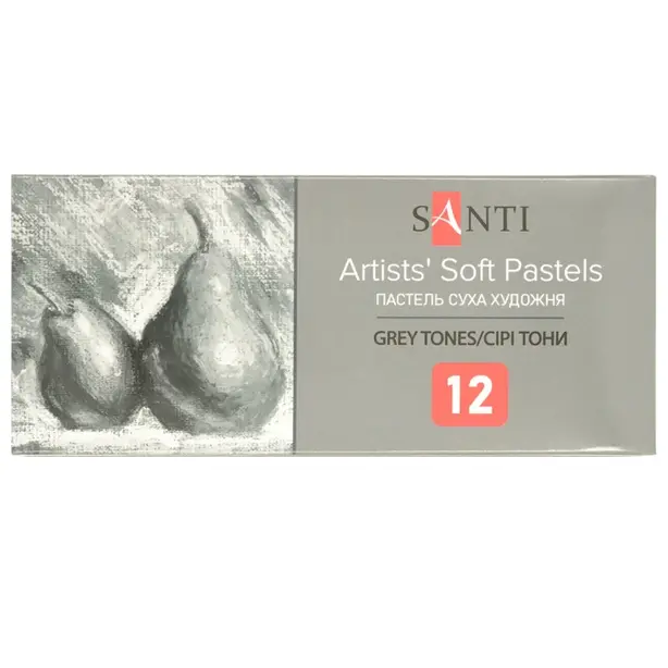 Пастель суха художня Santi Grey Tones 12 кол (353698)