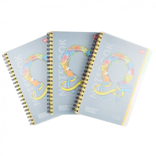 Зошит офісний  А4 YES Notebook UA 144 арк. клітинка пластикова обкладинка  (681943). Фото 2