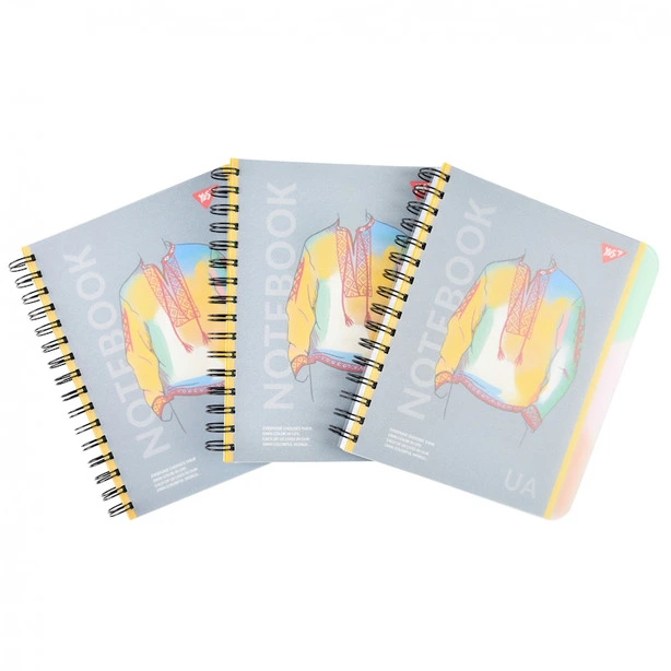 Зошит офісний  А5 YES Notebook UA 144 арк. клітинка пластикова обкладинка  (681951). Фото 2
