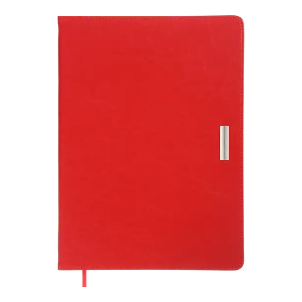 Щотижневик датований Buromax SALERNO A4 червоний  штучна шкіра поролон (BM.2781-05)