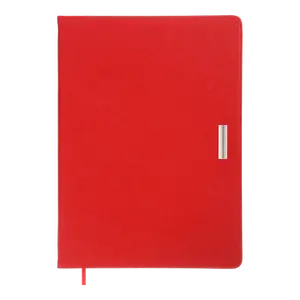 Щотижневик датований Buromax SALERNO A4 червоний  штучна шкіра поролон (BM.2781-05)