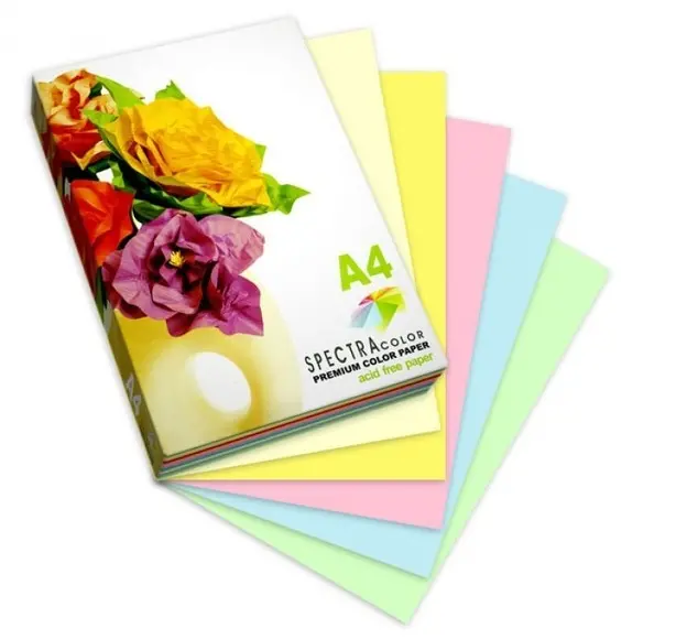 Набір кольорового паперу Spectra Color Rainbow  А4 75г/м2 супер мікс 10х10/100арк. (07628)