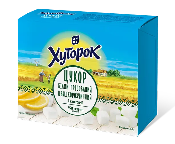 Цукор Хуторок пресований швидкорозчинний 250 г (305973)