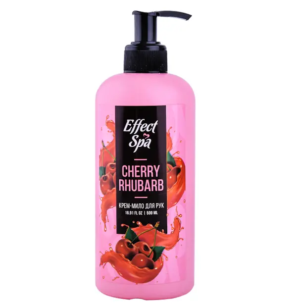 Крем-мило ніжне з дозатором Effect Spa Cherry Rhubarb 1 л ПЕТ пляшка (220000413)