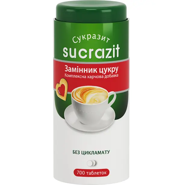 Замінник цукру Sucrazit Patent в пігулках 700 шт (504278)