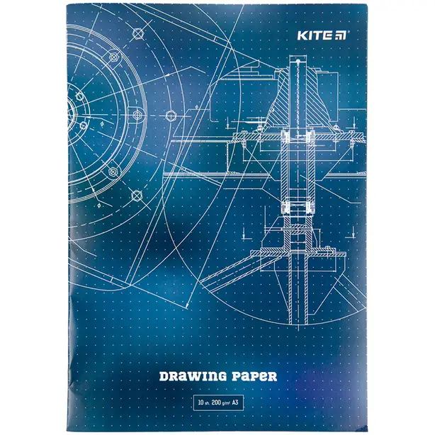 Папка для креслення Kite А3 200 г/м2 10 арк. (K23-270)