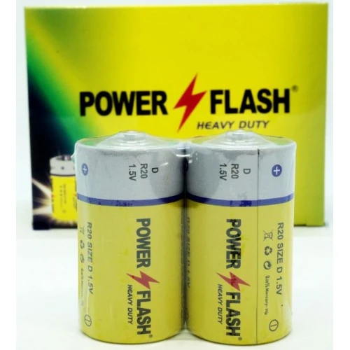 Батарейки Power Flash R20 (212288). Фото 2