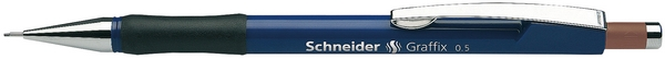 Олівець механічний Schneider  синій пластиковий круглий HB 0.5 мм з гумкою (S156103)
