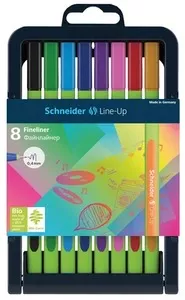 Набір різнокольорових лайнерів Schneider LINE-UP, 8 кольорів **