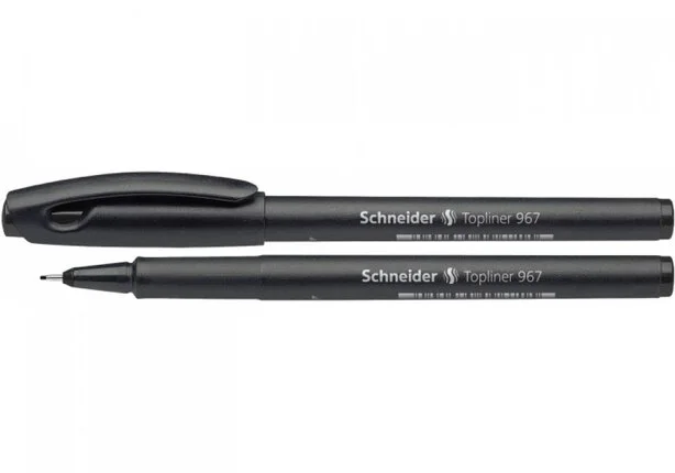 Лінер Schneider TOPLINER 967 чорнило чорне 0.4 мм пластик (S9671)