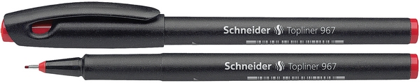 Лінер Schneider TOPLINER 967 чорнило червоне 0.4 мм пластик (S9672)