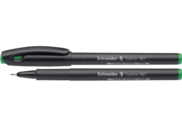 Лінер Schneider TOPLINER 967 чорнило зелене 0.4 мм пластик (S9674)