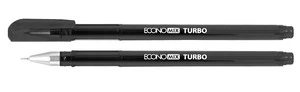 Ручка гелева ECONOMIX TURBO чорнило чорне 0.5 мм пластик (E11911-01)