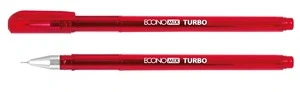 Ручка гелева ECONOMIX TURBO чорнило червоне 0.5 мм пластик (E11911-03)