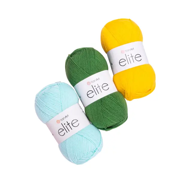 Пряжа для в'язання Brushme 50 г Elite жовтий (NB106). Фото 3