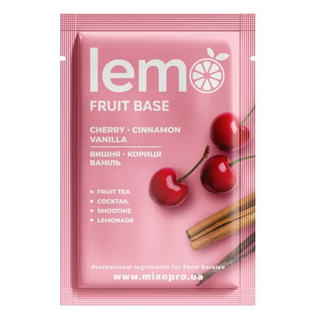 Фруктова основа Вишня-кориця-ваніль LEMO для лимонадів і чаїв 10шт (2001308). Фото 2