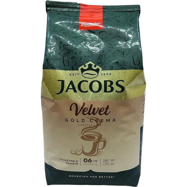 Кава в зернах Jacobs Velvet Gold Crema 1 кг (562895). Фото 2