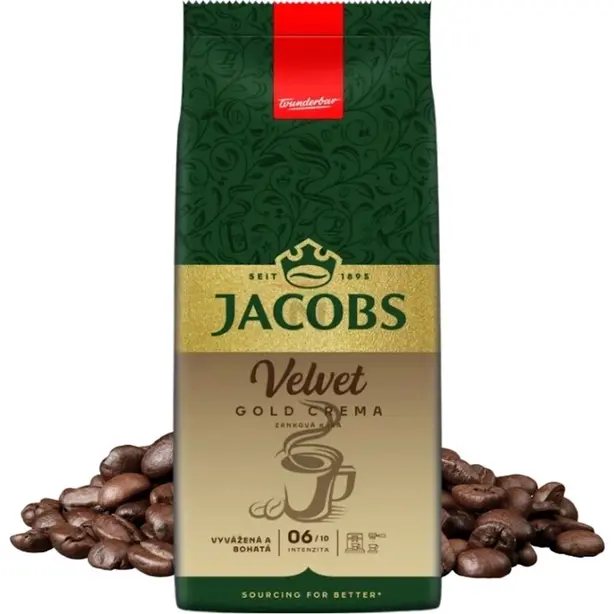 Кава в зернах Jacobs Velvet Gold Crema 1 кг (562895). Фото 3