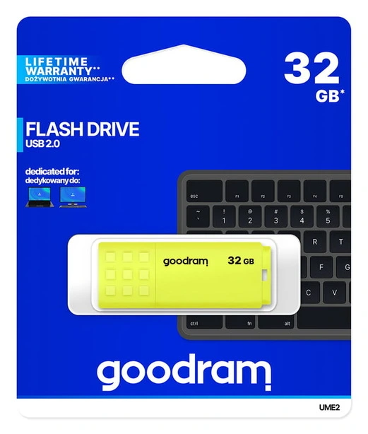 Флеш накопичувач GoodRam 32GB USB 2.0 Yellow UME2-0320Y0R11(286329). Фото 6